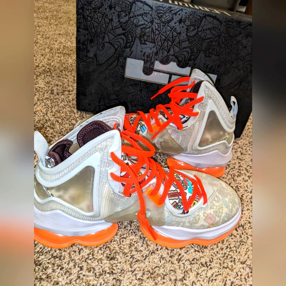 Nike LeBron XIX "Fast Food" Men's Basketball Trainer Sneakers - Picture 15 of 15